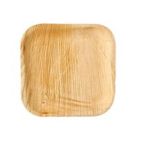 Talerz liść palmowy, kwadratowy, 25 sztuk