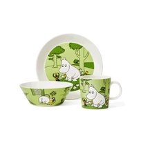 Talerz Muminek 19 cm zielony -