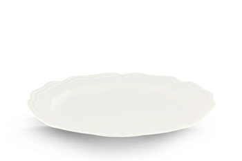 Talerz obiadowy AVENA kremowy / Ø26,5 / porcelana - Konsimo