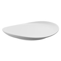 Talerz Obiadowy Owalny Porcelanowy 28X24 Cm Biały TIME DUKA DUKA