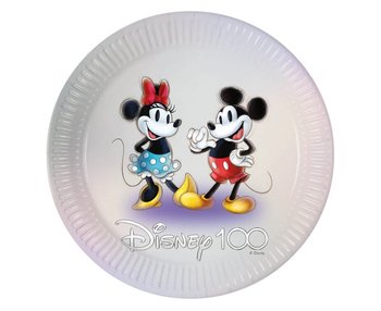 Talerz Pap  230 Mickey&Minnie Go Op8Szt Fol - GoDan