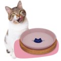 Talerzyk dla kota z podstawką 18 cm, kolor Cashmire Pink, Animal Island - Inna marka