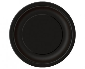 Talerzyki Papierowe Czarne 23 Cm 8 Szt. - Unique