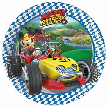 Talerzyki papierowe, Mickey Roadster Racers, 20 cm, 8 sztuk - Procos