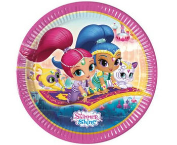 Talerzyki papierowe, Shimmer and Shine, 23 cm, 8 sztuk