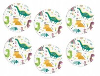 TALERZYKI PAPIEROWE URODZINY DINO DINOZAUR 6x