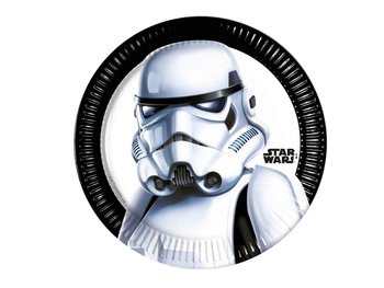 Talerzyki urodzinowe Star Wars Troopers - 20 cm - 8 szt. - Procos