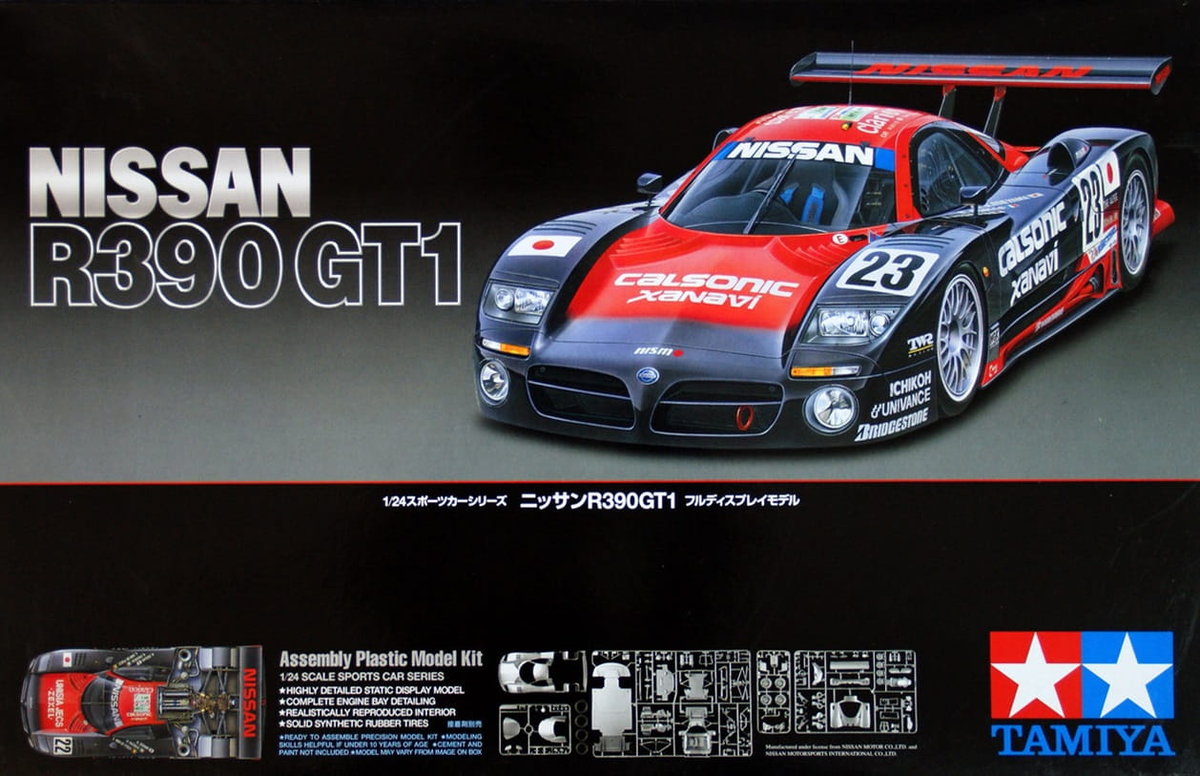 Фото - Збірна модель TAMIYA 24192 1:24 Nissan R390 Gt1 