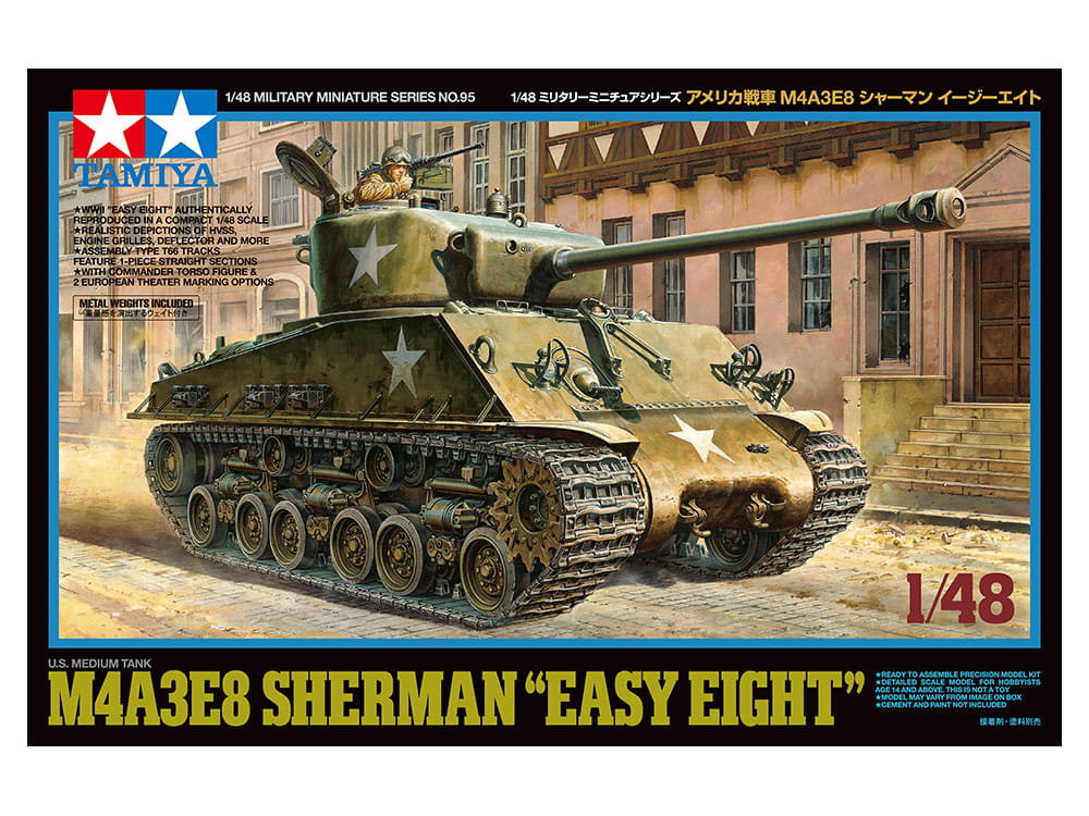 Zdjęcia - Model do sklejania (modelarstwo) TAMIYA 32595 1:48 Us Medium Tank M4A3E8 Sherman 'Easy Eight' 