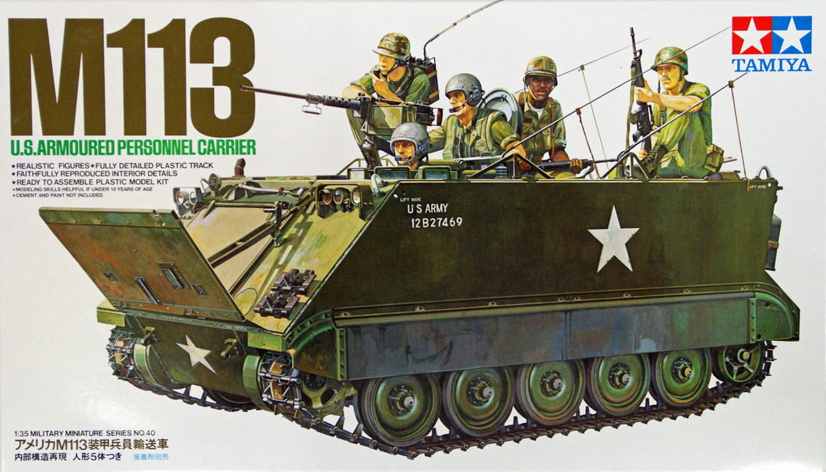 Фото - Збірна модель TAMIYA 35040 1:35 M113 Us Armoured Personnel Carrier 