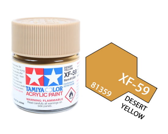 Tamiya - Acrylic XF3 Flat, Yellow - 81303