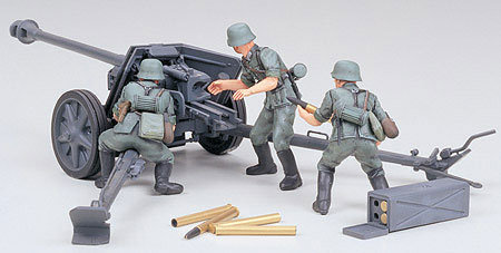 Tamiya, German 75mm Anti Tank Gun, Model do sklejania, 14+