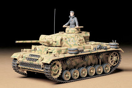Tamiya, German Panzerkampfwagen III, Model do sklejania, 14+
