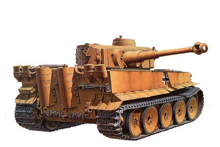 Tamiya, German Tiger I Initial Prod., Model do sklejania, 14+