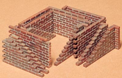 Tamiya, model do składania Brick Wall Set