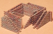 Tamiya, model do składania Brick Wall Set Tamiya