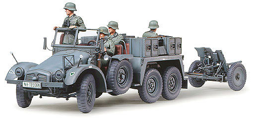 Tamiya, model do sklejania Krupp Protze 1 Ton Kfz.69 Towing Truck