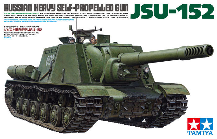 Tamiya, Russian Heavy Self-Propelled Gun JSU-152, Model do sklejania, 14+