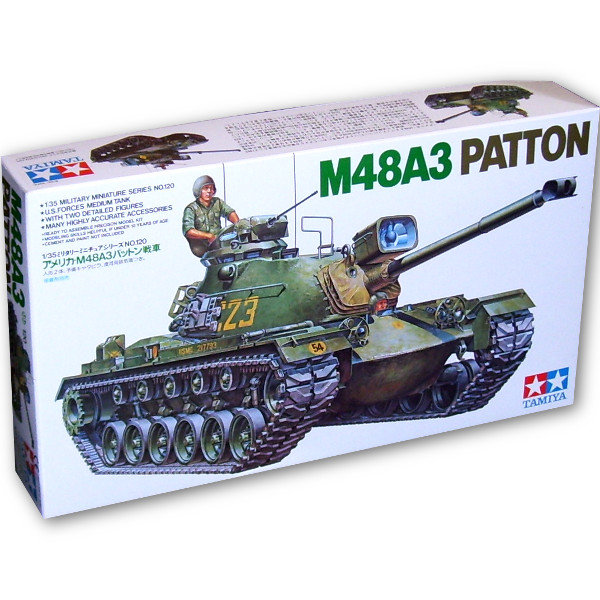 Tamiya, U.S. M48A3 Patton, Model do składania, 14+