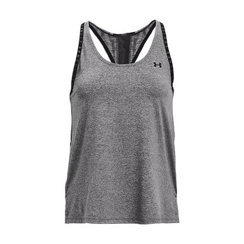 Tank Top treningowy damski Under Armour UA Knockout Mesh Back Tank grafitowy 1360831 M - Under Armour