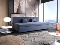 Tapczan 80cm łóżko jednoosobowe pojemnik materac przeszywany boczek