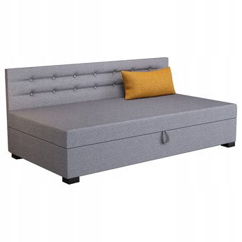 Tapczan jednoosobowy młodzieżowy z pojemnikiem Olaf z bokiem 100 +materac - inna (Inny)