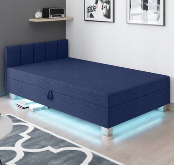 Tapczan z pojemnikiem i materacem kieszeniowym Łóżko 100x200 Marcela - Tapczany24