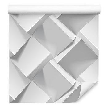 Tapeta do Salonu Geometryczne SZEŚCIANY Efekt 3D 0,53m x 10m - Muralo