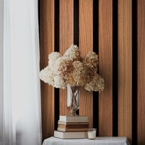 Tapeta Lamele Drewno Imitacja Deski 3D Do Salonu