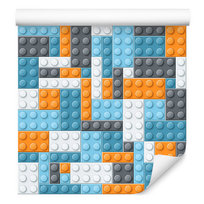 Tapeta Ścienna Do Pokoju Chłopca, Kolorowe Klocki