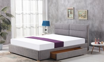Tapicerowane łóżko Cleto 160x200 cm z szufladą - Style Furniture