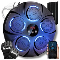 TARCZA BOKSERSKA MASZYNA LED INTERAKTYWNA z Bluetooth Głośnikami + Rękawice