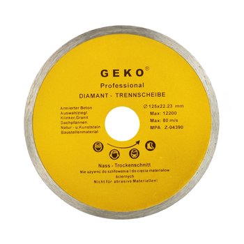 Tarcza diamentowa 125x22,2mm nasyp ciągły 8mm profi Geko G00241 - Geko