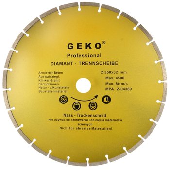 Tarcza diamentowa 350x32mm nasyp segment 8mm profi Geko G00255 - Geko