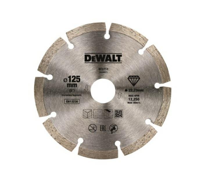 Tarcza diamentowa DEWALT, 125x1,7x22,2 mm