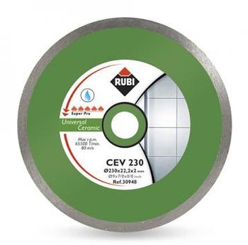 Tarcza diamentowa do ceramiki RUBI Superpro, CEV, 200x25,4 mm RUBI30946 - RUBI