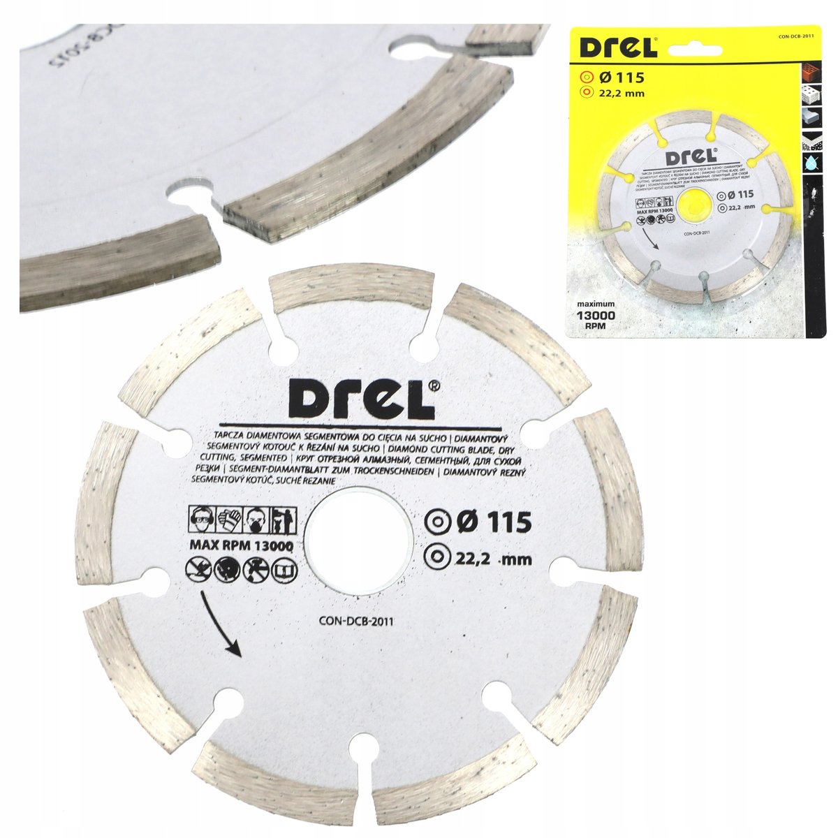 TARCZA DIAMENTOWA DO KAMIENIA BETONU PŁYTEK 115MM