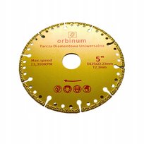 Tarcza diamentowa uniwersalna 125 Orbinum PRO-GOLD do metalu betonu drewna