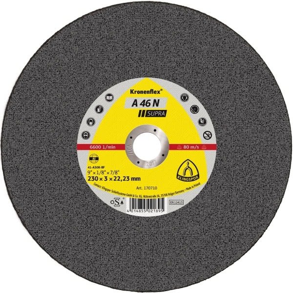 Tarcza do cięcia aluminium KLINGSPOR Supra A46N, 230x3,0 mm K170710
