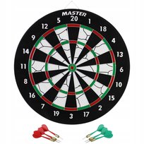 Tarcza Do Darta Dwustronna Master 37 Cm + 6 Rzutek Master