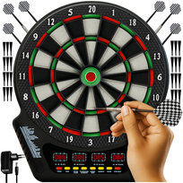 Tarcza do Darta Elektroniczna Trizand Gra w Rzutki LED Zestaw Akcesoria Trizand