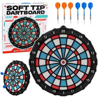 Tarcza Do Darta Soft Tip Rzutki Gra Zręcznościowa Towarzyska Zestaw 42,5 Cm Lean Toys