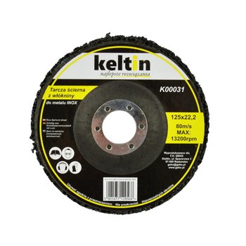 Tarcza do metalu 125mm szlif włóknina ścierna Inox Keltin K00031 - Geko