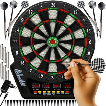 Tarcza Elektroniczna Do Gry W Dart + Rzutki Lotki Darta 6 Rzutek Na Prezent Trizand - Trizand