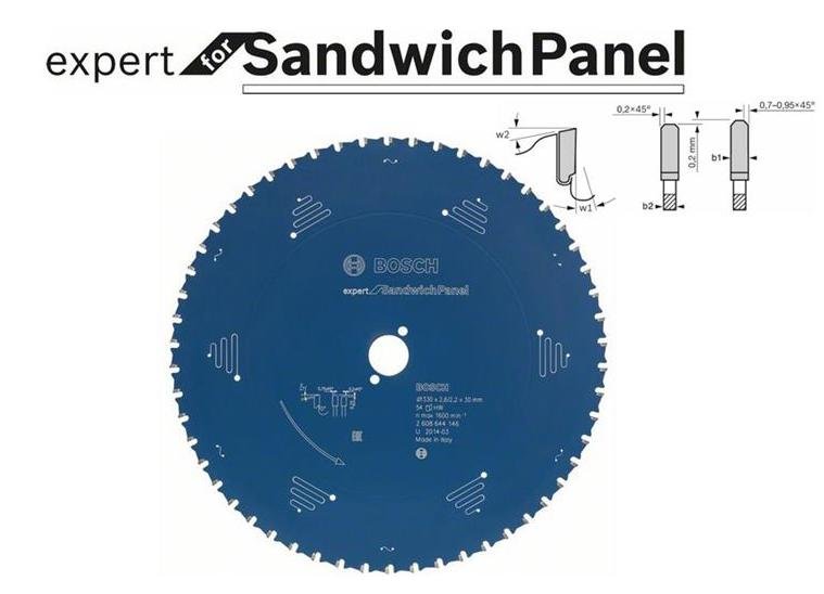 Фото - Круг відрізний Bosch Tarcza pilarska Expert for Sandwich Panel 210 x 30 mm  (2608644142)