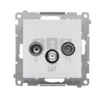 TASK.01/111 Simon 55 Gniazdo antenowe R-TV-SAT końcowe/zakończeniowe (moduł). 1x Wejście: 5 MHz2,4 GHz Biały mat TASK.01/111