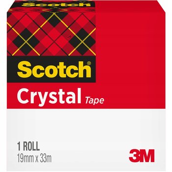 Taśma 19x33m przezroczysta SCOTCH CLEAR-600 pudełko 70005241693 3M - Scotch