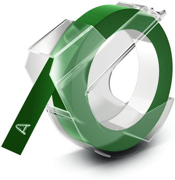 Taśma do Dymo Omega 3D wytłaczarka 9mm 3m Zielona - etykiety-sklep