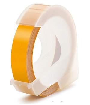 Taśma do Dymo Omega 3D wytłaczarka 9mm 3m Żółta - etykiety-sklep