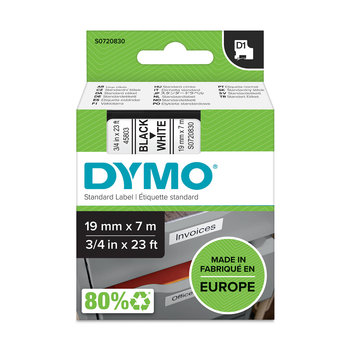 Taśma Dymo 45803 D1 19mm x 7m biała/czarny nadruk S0720830 - Dymo